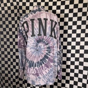 PINK purple tie dye hoodie